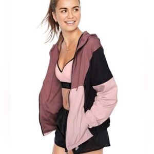 Victoria Secret Pink Color Block Windbreaker